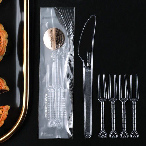 Mid Autumn Festival mooncake independent packaging high-end cake knife disposable cake cutting knife plastic baking moo