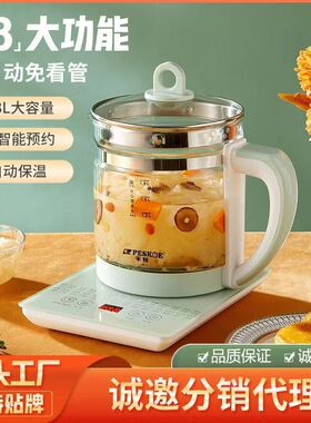 空盒子生壶多功能电热水壶烧水花茶壶办公室煎药壶玻璃煮花茶外贸
