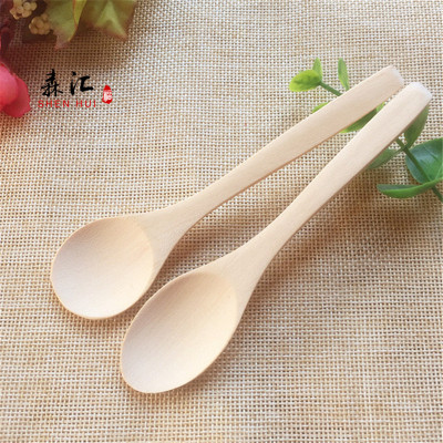 Small wooden spoon, honey spoon, children's grabbing spoon, Japanese style spoon, medicine spoon, tableware, unpainted
