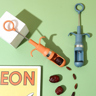 Red date seeder tool, syringe, seed removal and core extraction, multifunctional hawthorn slices, jujube, cherry seeder