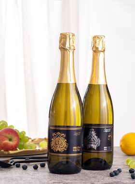 分装瓶收纳罐莫斯卡托酒吧KTV果味酒起泡酒气泡酒黑桃甜白葡萄酒