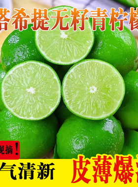 分装瓶收纳罐塔希提薄皮无酸爽爆汁青柠檬无柠檬新鲜柠檬水果青柠