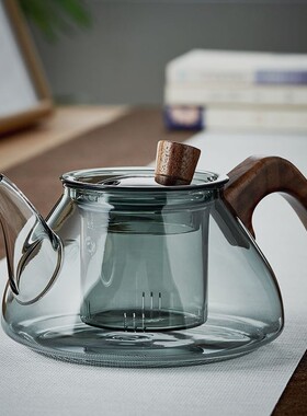 空盒子围炉煮茶壶炉子耐高温玻璃茶具蒸花茶套装专用泡茶壶家用烧