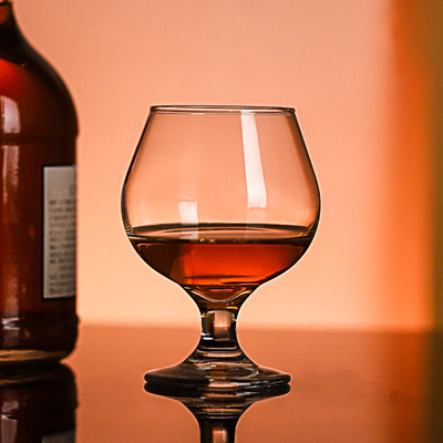 Creative foreign wine cup, white ground cup, large crystal glass, short footed cup, whiskey cup, big belly cup, XO cogn