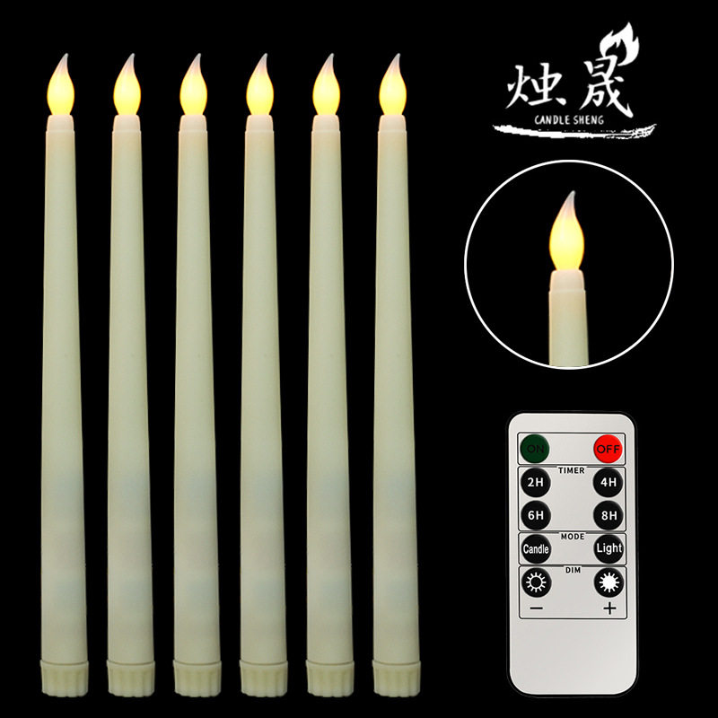 空盒子亚马逊跨境10键遥控长杆蜡烛 婚庆餐厅装饰LED电子蜡烛万圣