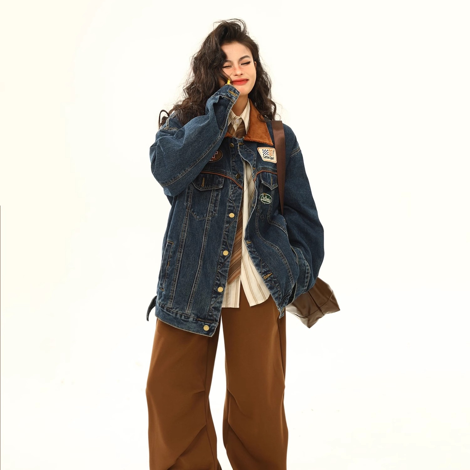 牛仔外套时尚水洗潮流宽松