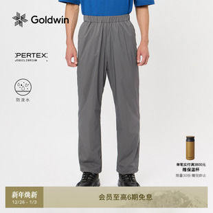 Goldwin夏PERTEX轻量防泼水应对小雨户外跑步宽松长裤 男女同款