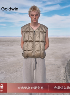 【Goldwin0】新品Pertex羽绒马甲防泼水立体充绒户外耐磨轻量保暖