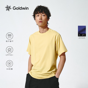 华夫格短袖 Goldwin夏季 T恤户外越野跑抗菌男女同款 轻薄款