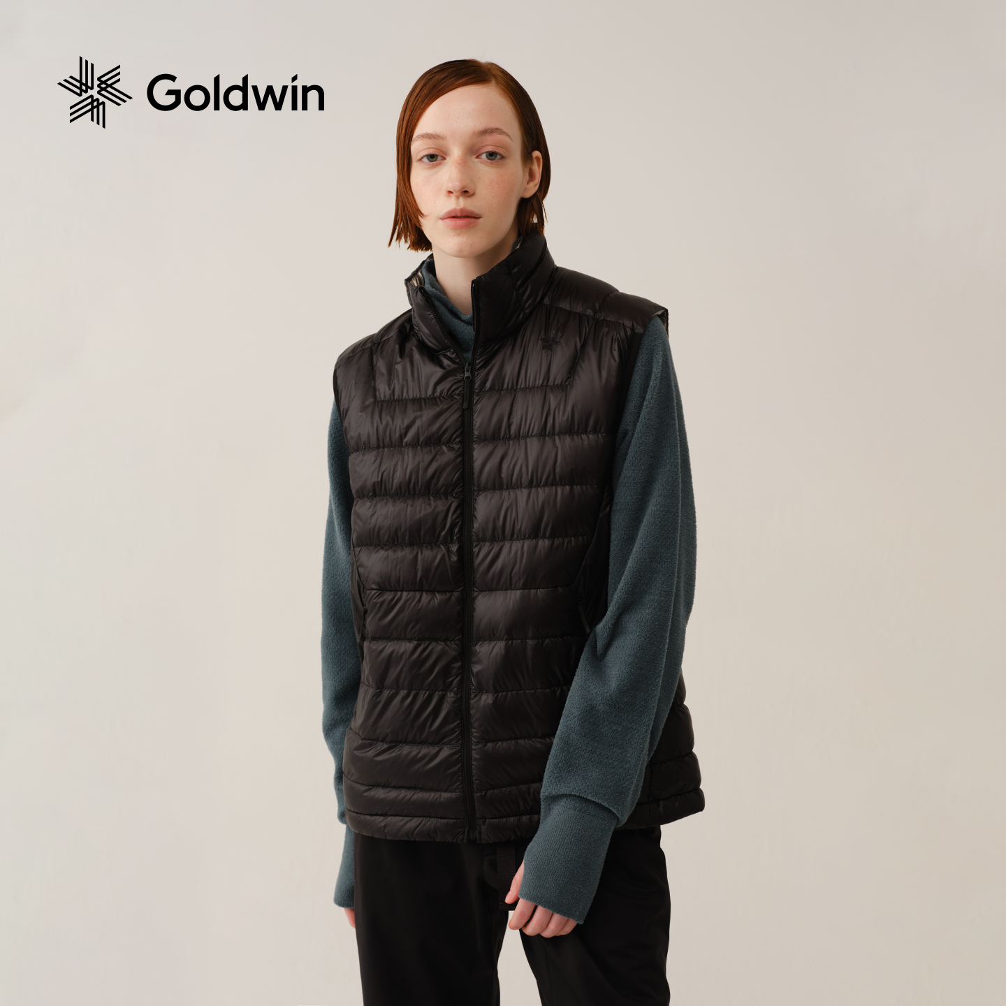 Goldwin户外羽绒马甲外套