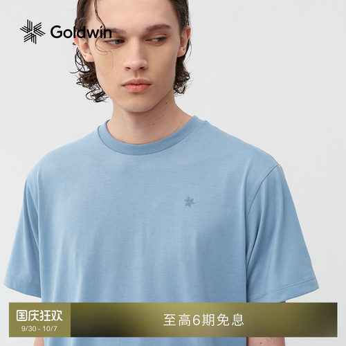 Goldwin背面字母印花短袖T恤