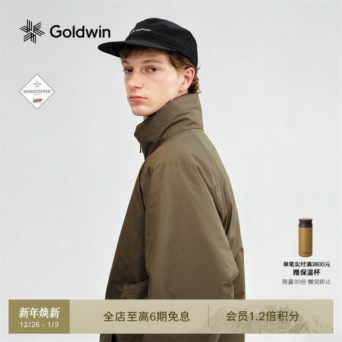 Goldwin GORE-TEX LABS棉服夹克防小雨保暖隐藏风帽外套男女同款