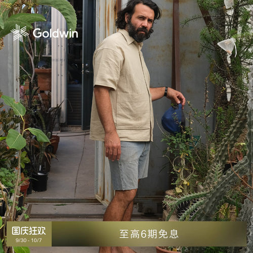 CACTUS联名棉麻植物花卉图案衬衫