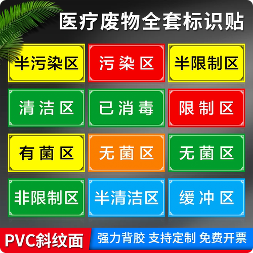 斯小描医疗废物暂存标识贴