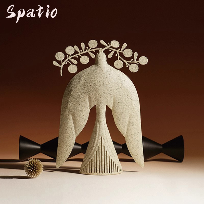 中式书房侘寂风飞鸟朋友艺术异型