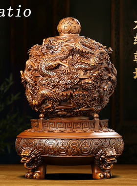 九转乾坤鼎新中式招财摆件办公室客厅玄关装饰品公司店铺开业礼物