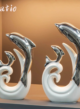 Spatio乘风破浪海豚酒柜装饰摆件