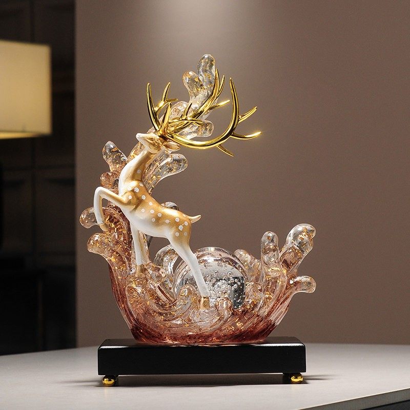 Spatio风生水起招财鹿摆件客厅钥匙收纳玄关酒柜电视柜轻奢高档礼,家居饰品,装饰摆件,淘宝优惠券,粉丝福利购,淘宝优惠卷