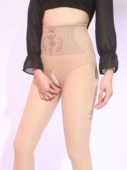 开档水光袜大码 光腿神器秋冬裸感加绒高腰收腹外穿加厚打底裤