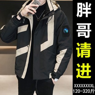 加肥加大男士棉服宽松棉袄大码男装300斤潮胖子保暖外套冬装棉衣