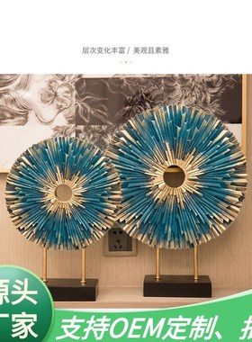 欧式家具客厅电视柜新家装饰摆件乔迁新居送礼美式玄关家居摆设品