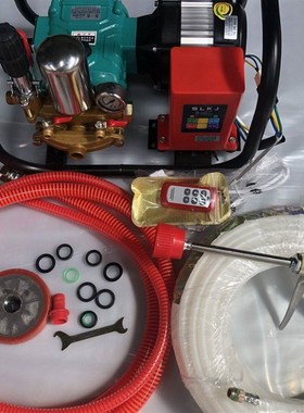 电动药打机三缸22072v60V48V高V压家用新式遥控直连打药洗车神器