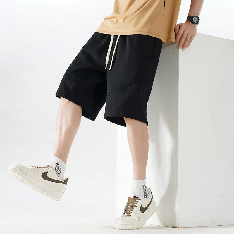 2024新款夏季潮牌休闲运动短裤男美式复古宽松百搭五分裤高街裤子,男装,短裤,淘宝优惠券,粉丝福利购,淘宝优惠卷