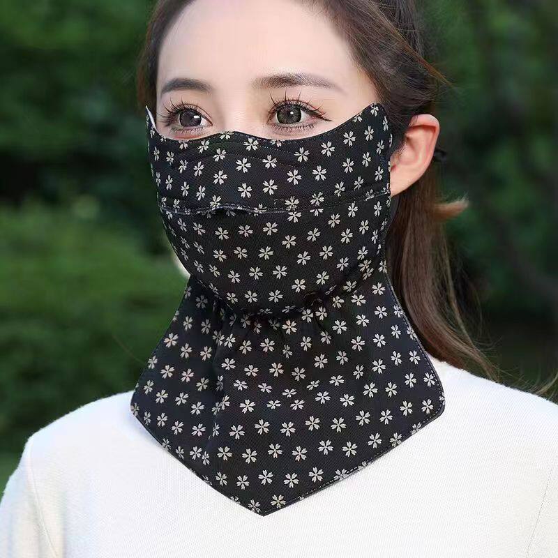 护脖颈冬天加厚高颜值保暖口罩女士防风防寒骑车户外加大面罩