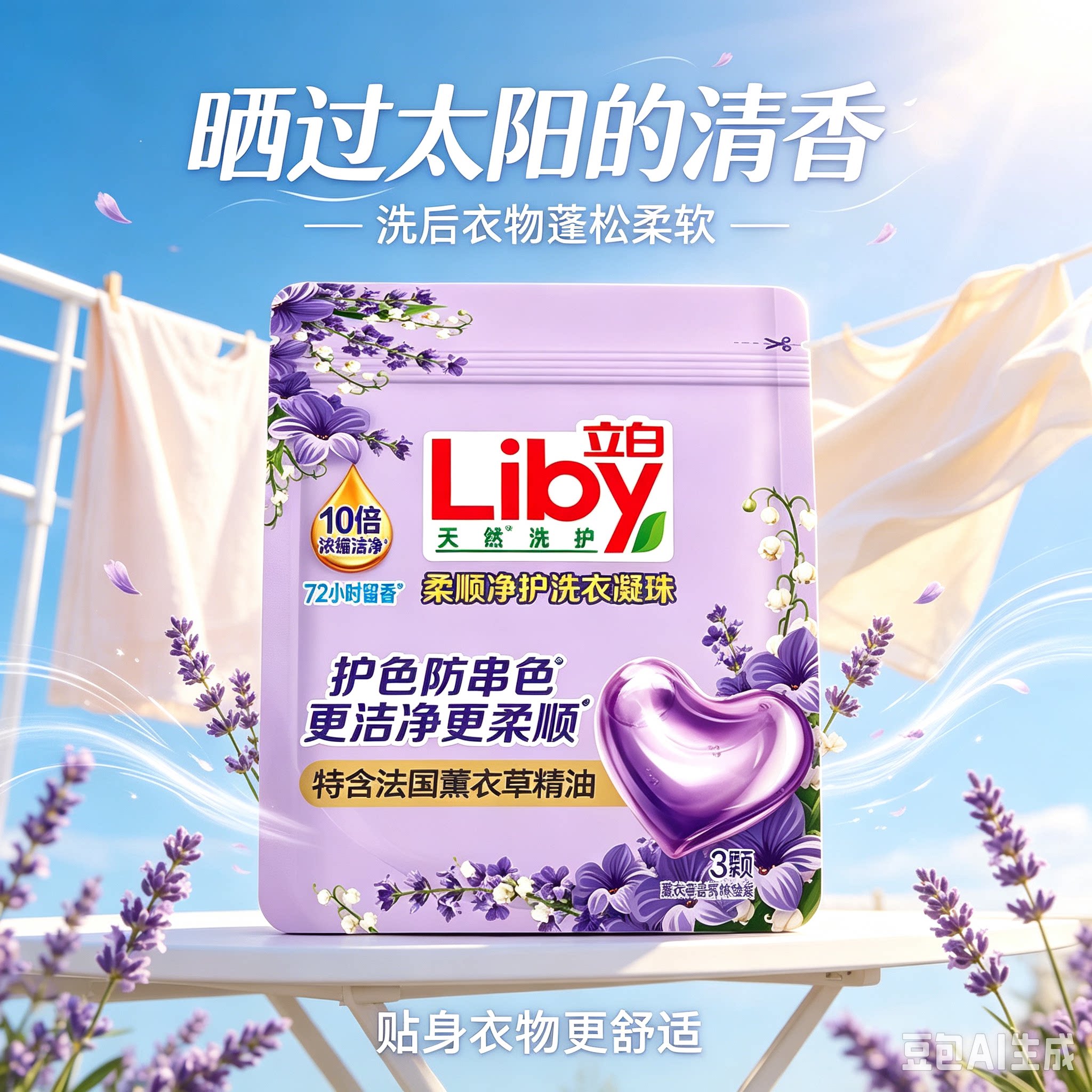 立白洗衣凝珠持久留香浓缩洁净图片