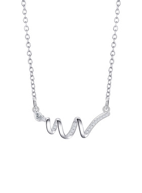 原创设计生肖蛇系列心动灵蛇项链女精致个性不锈钢锁骨链