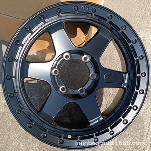 旋压 盛博汽车改装 F66DX027 枪灰车面 铝合金轮毂轮圈 17寸