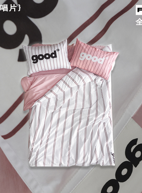 美好商店at home四件套{中古琉璃}复古条纹全棉100s家居少女卧室