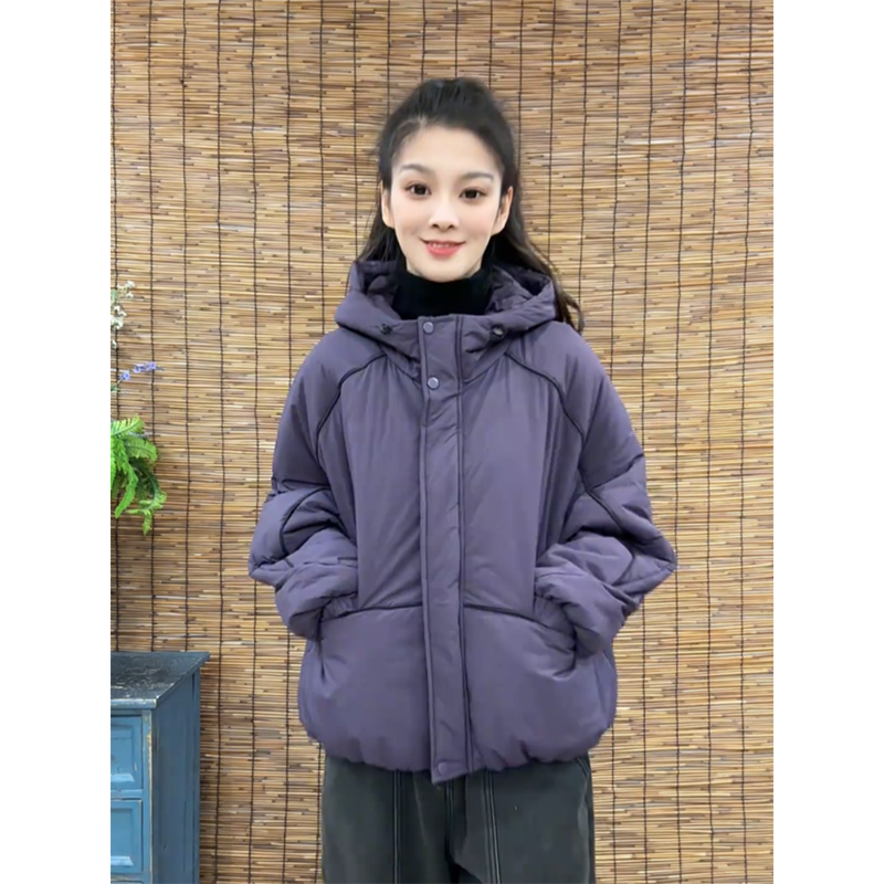 连帽女装长袖百搭女棉衣棉服女潮
