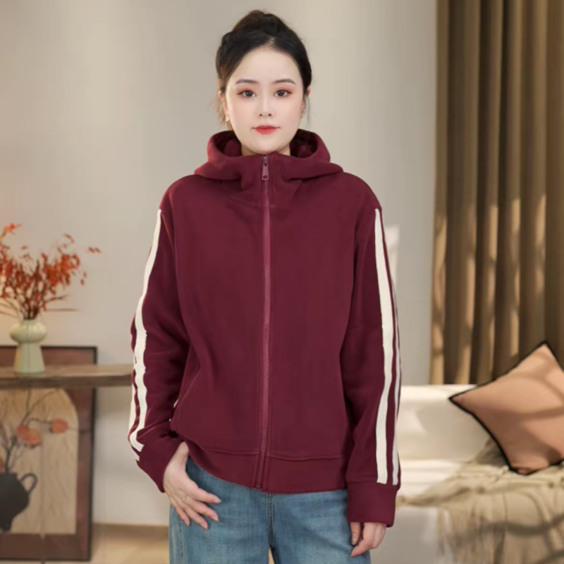 运动保暖加厚开衫显瘦外套上衣