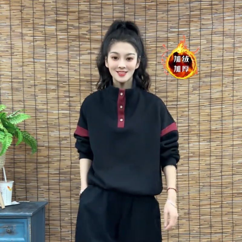 显瘦时尚百搭休闲长袖卫衣女