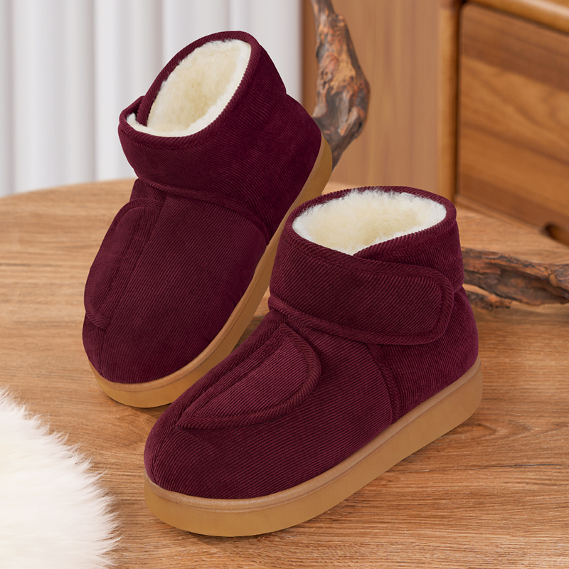 老人棉鞋冬季加绒新款保暖