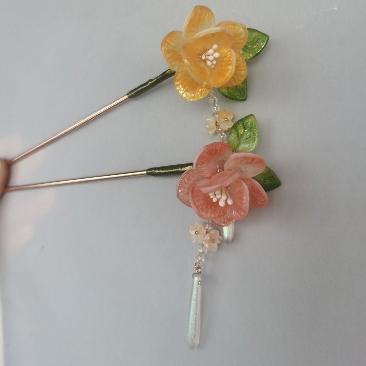 古风发簪汉服发钗琉璃原创高级中式簪子配饰流苏旗袍盘发发饰头饰