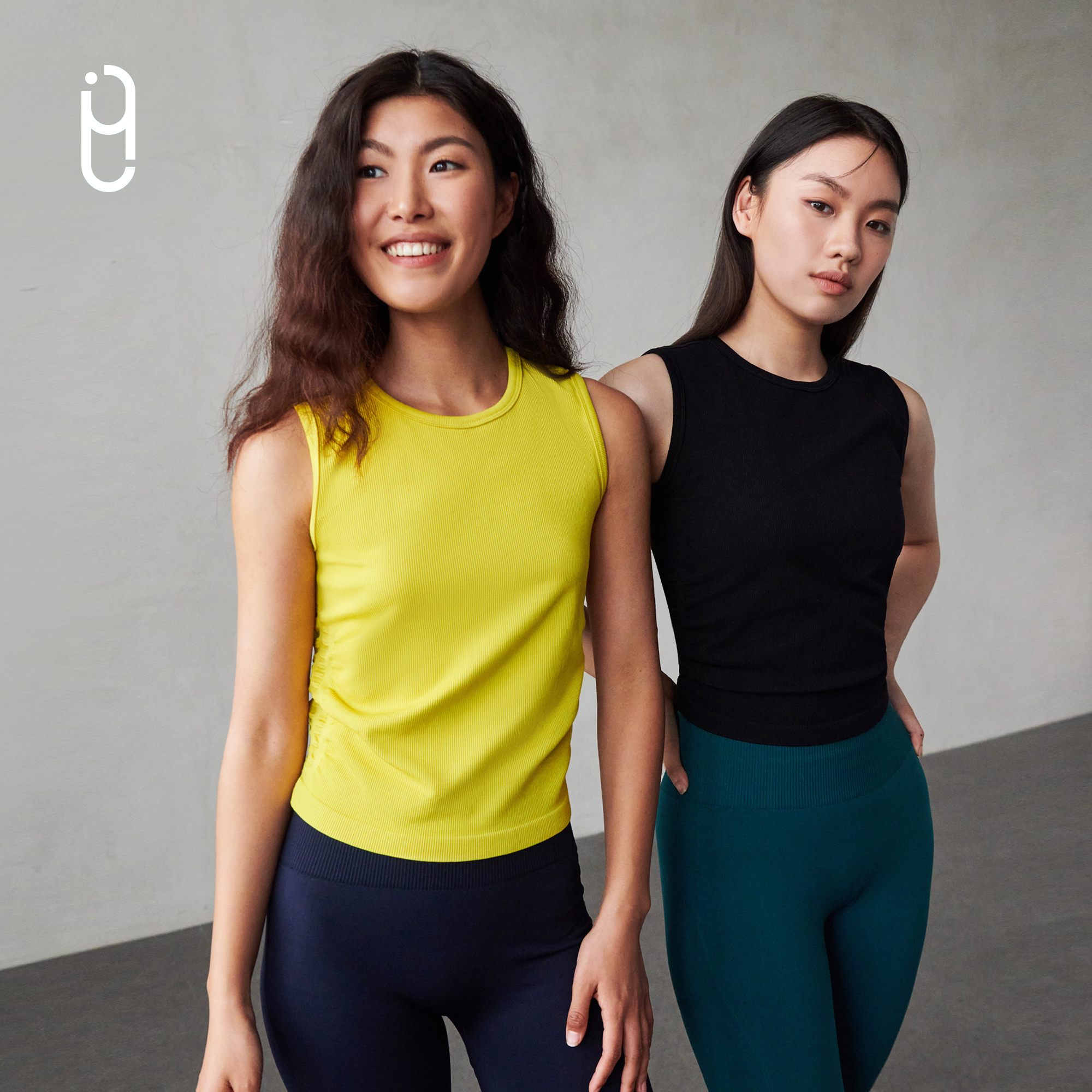 YLI外里运动背心女瑜伽服健身服训练罩衫跑步T恤运动上衣健身衣