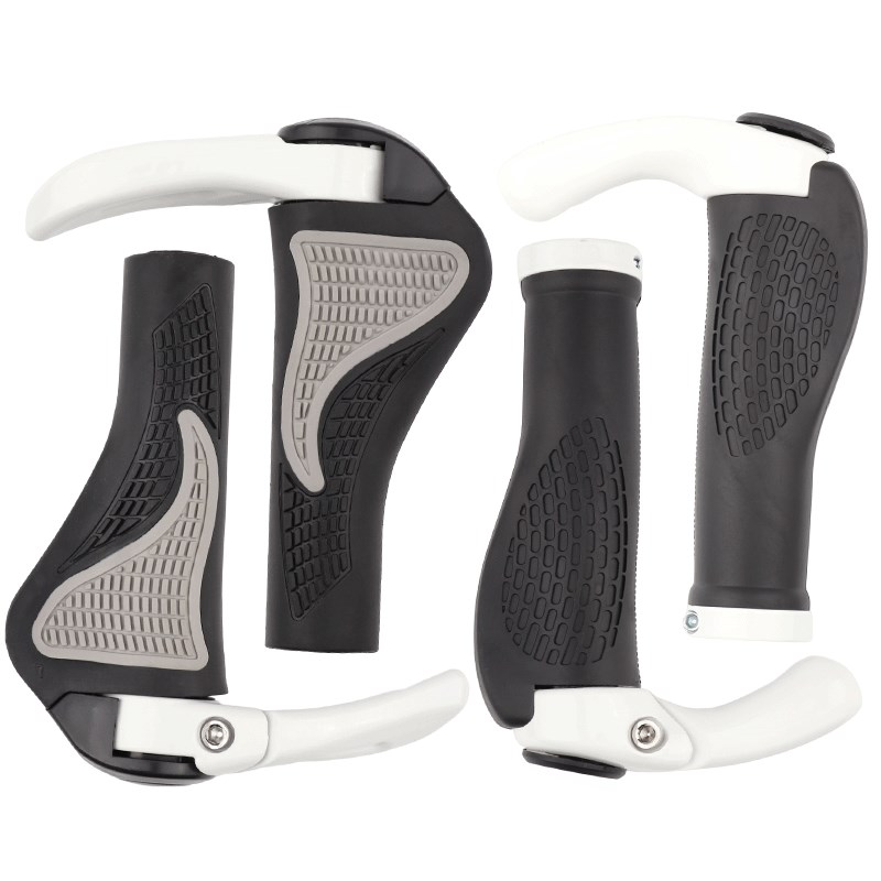 极速登山自行车手把套通用t牛角羊角锁死铝合金副把人体工程学单