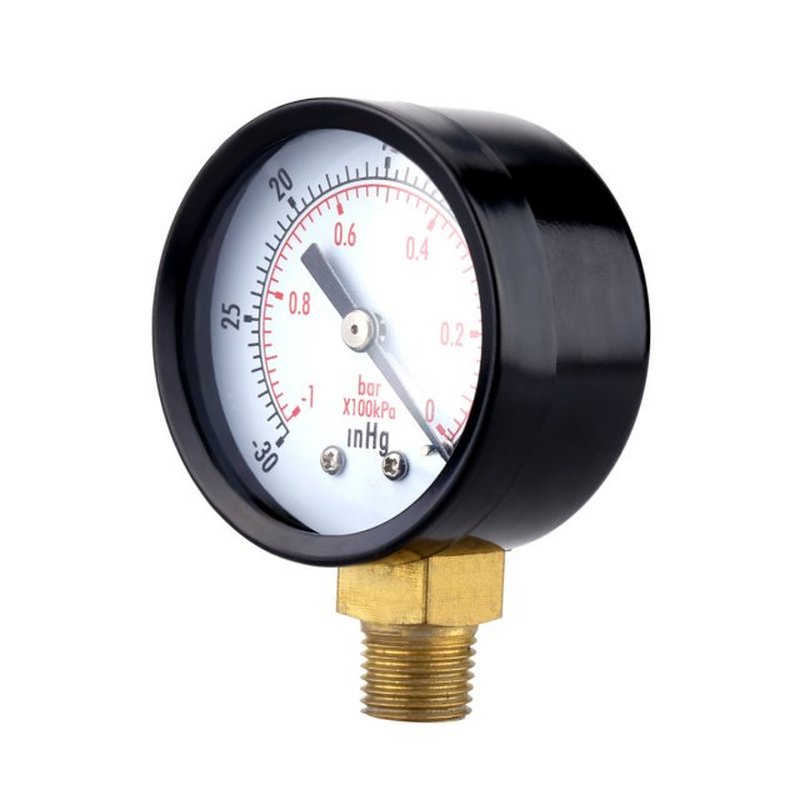 速发TS-50-1+1 0~-30inHg 0~-1Bar  Pressure Gauge Vacuum Gauge