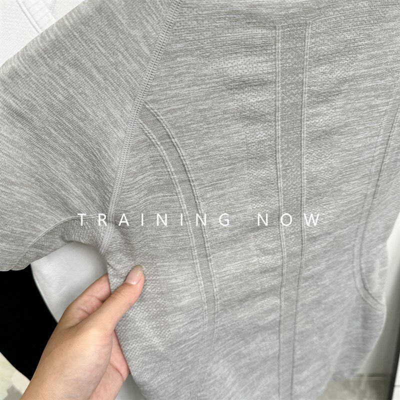 极速运动T恤女夏季修身显瘦普拉提训练瑜伽服P短袖上衣跑步速干健