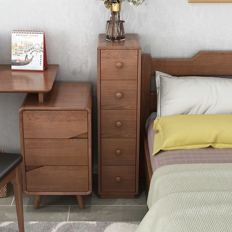 极速床边夹缝柜20cm实木床头柜可移动缝隙收纳柜沙发Y超窄角落置