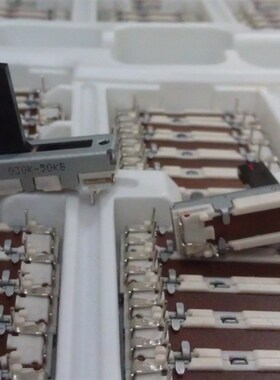 极速ALPS 3.5公分滑动电位器 50KBLX1 15MM轴带红色点
