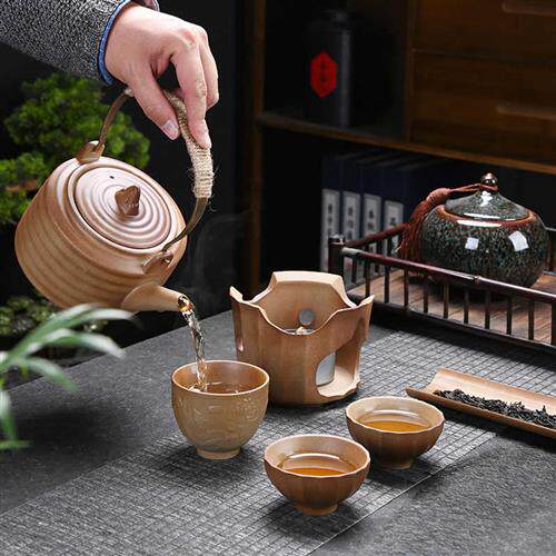 极速明火煮茶器酒精灯煮茶炉家用A围炉陶瓷壶中式温泡茶炉套装炭