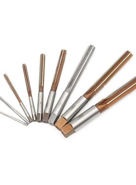 极速9Pcs H8 Hand Reamer HSS 3-16mm Shank StraigRht Shank Han