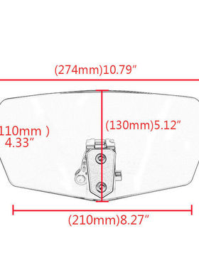 极速NVX155摩托车改装配件加高A通用小挡风玻璃挡风罩NMAX加装透