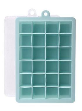 极速24 Grid Ice Maker Silicone Mold Silicone Ice TrayY Folda