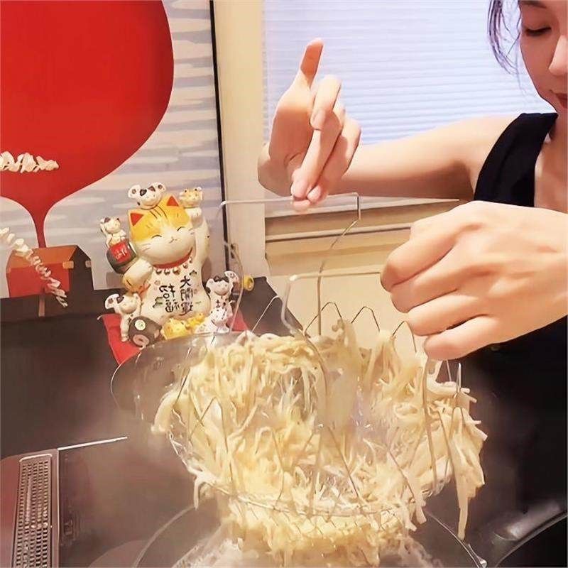 新品【姜妍同款】304不锈钢折叠油炸篮家L用油炸滤油网多功能油炸,餐饮具,洗菜盆/沥水篮/漏水筛,淘宝优惠券,粉丝福利购,淘宝优惠卷