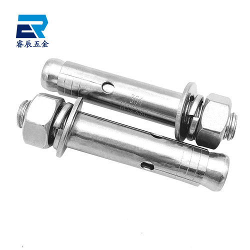 新品304不锈钢膨胀螺丝加长拉爆膨胀螺栓M6m8M10m12-m2Z0外膨胀管