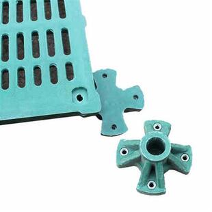 极速母猪产床复i合脚保育栏配件复合材料漏粪板2孔4孔支持脚支撑